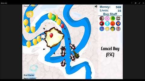 Bomb Cannon Towers Only (Track 4, Hard, Bloons Tower Defense 3 Challenge)