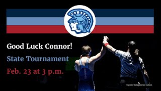 Connor Krueger Heads To The WIAA Wrestling State Tournament | Superior High School