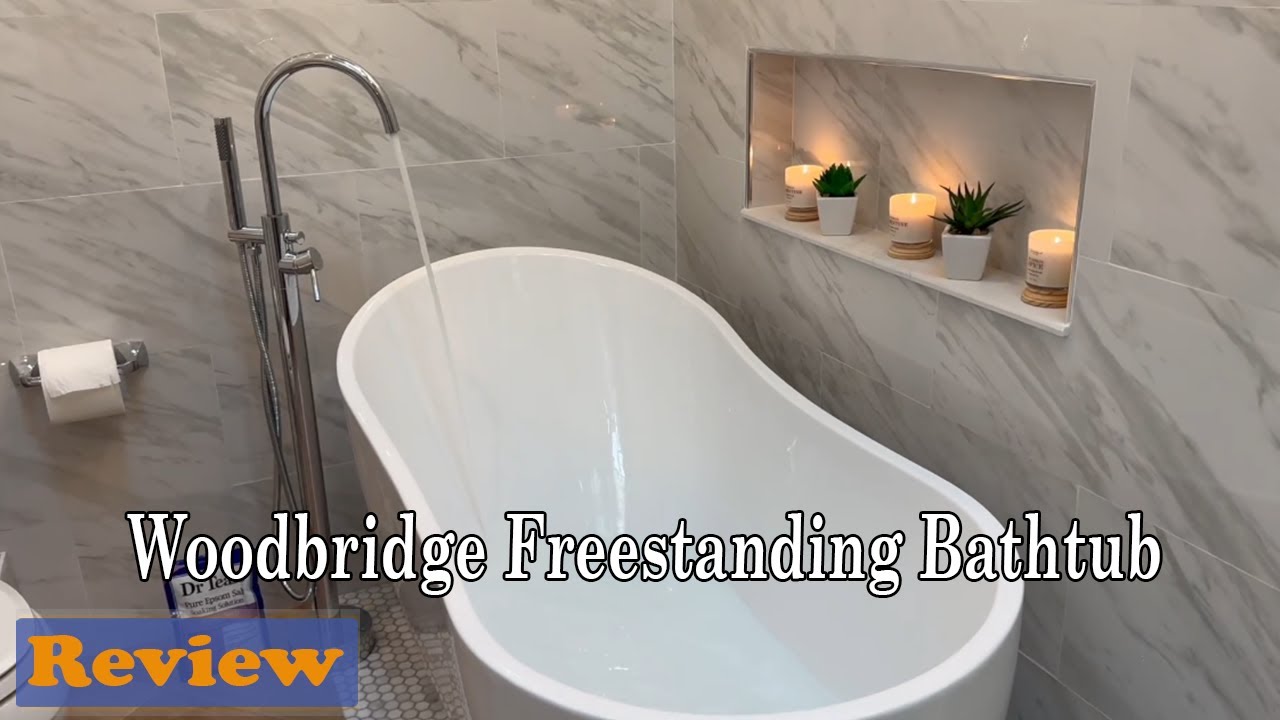 Woodbridge Freestanding Bathtub Review - Perfect for Small Bathrooms! Beautiful and Works Great!