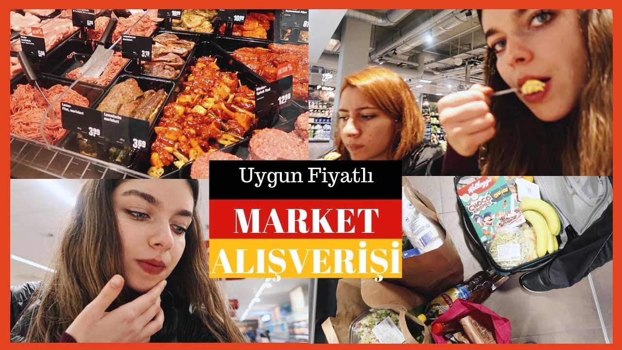 ALMANYA'DA UYGUN FİYATLI MARKET ALIŞVERİŞİMİZ 🇩🇪 ALDI & REWE