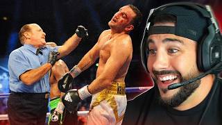 Nickmercs Reacting To Referees Losing It In The Ring