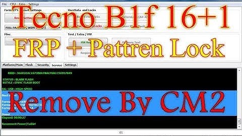 Tecno B1F pin lock and frp bypass with cm2 mt2tool