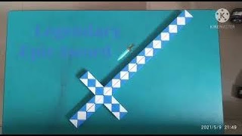 How to make a sword from 72 pieces snake cube
