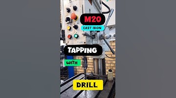 Tapping thread with drill press — fast, easy & precise threading tutorial#drilling #tapping #threads