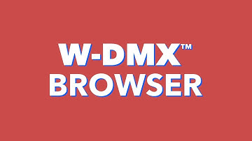 W-DMX™ Browser - Ethernet Configuration