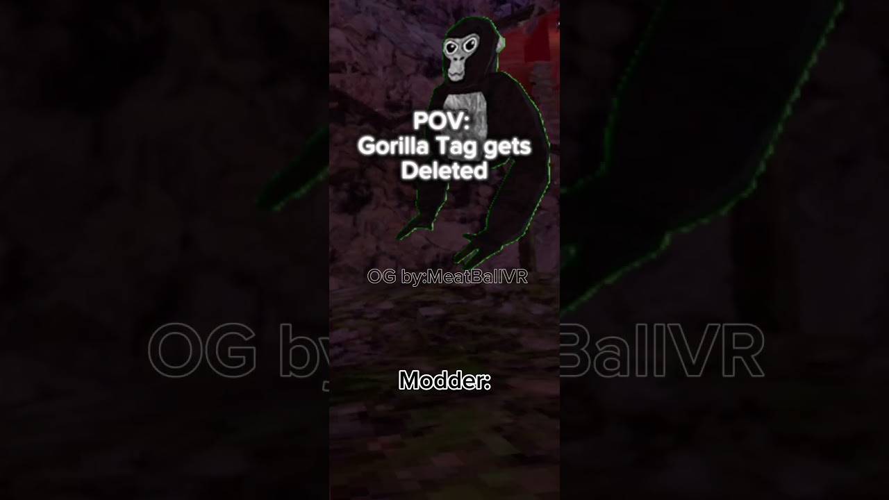 POV:Gorilla Tag gets Deleted #fypage #gorillatag #gorillatagquest #funny #funnyimages #gtag #memes