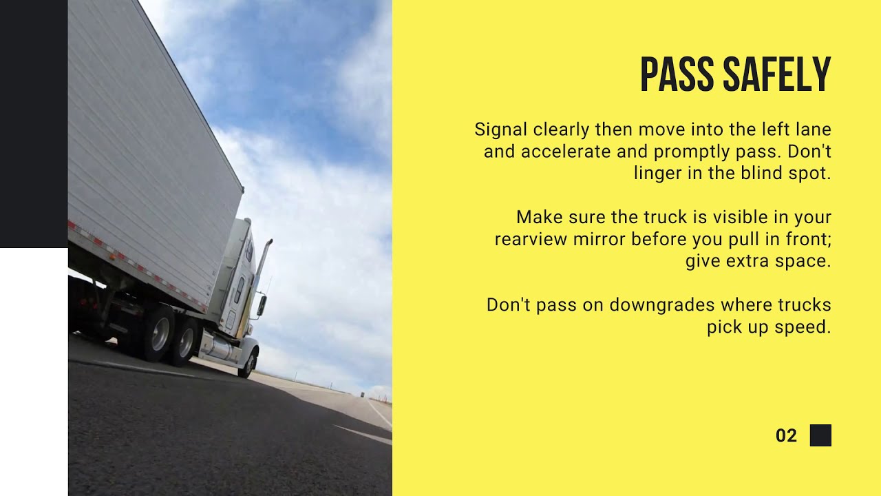 Tips for Passenger Vehicle Drivers - 10 Rules of the Road - YouTube