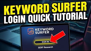 How to login to Keyword Surfer for SERP research - Quick Tutorial
