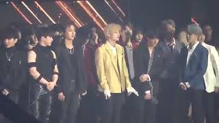 BTS 방탄소년단  Jimin Interaction With MONSTA X Wonho AAA 2018