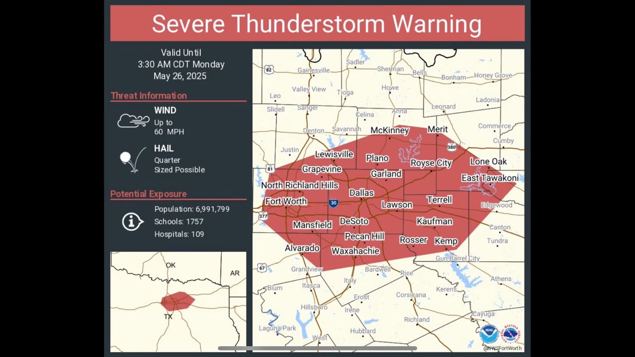 EAS #25 - Gigantic Severe Thunderstorm Warning (May 26, 2025) - YouTube
