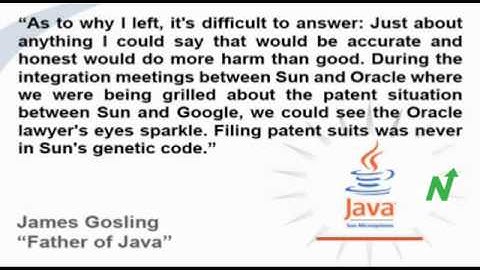 Google Hires Former Java Creator Amid Court Battle With Oracle (GOOG,ORCL)
