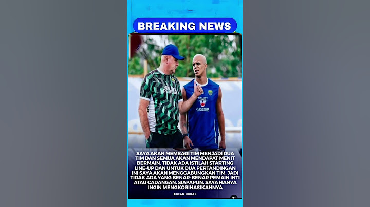 BOJAN HODAK TANPA TARGET DI PIALA PRESIDEN #persib #persibandung #liga1
