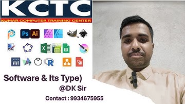 Software & Its type by #dksir #kctc #wordprocessor #computereducation #sitamarhi #excel #viralvideo