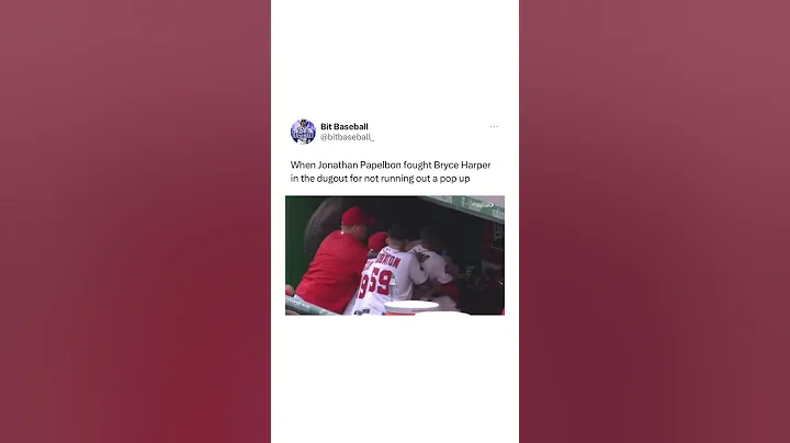 He choked out his own teammate 😳#MLB #Fight #BryceHarper