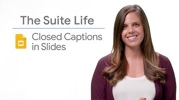 Closed captions in Google Slides