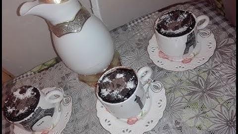 موسكوتشو او كيكة الفنجان من دون فرن بشكل جميل ورائع 👌👌👌👌