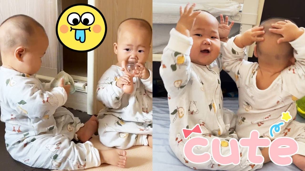 Is this how it is in families with two children? They start hitting you in less than three seconds!