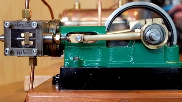 Stuart 10H Steam engine    View of valve & better sound recording