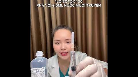 CÁCH PHA BOTOX