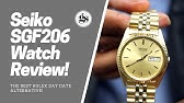 Seiko SGF204 Quartz Datejust Mens Watch Review Unboxing - YouTube