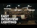 How to shoot a Netflix Style Interview with TWO Lights