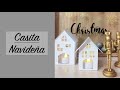 Cómo hacer una casita de papel para navidad?