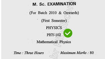 2014 Cdlu MSc Physics 1st Sem Mathematical Physics Question Paper
