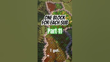 MINECRAFT One Block For Each Sub Day 11