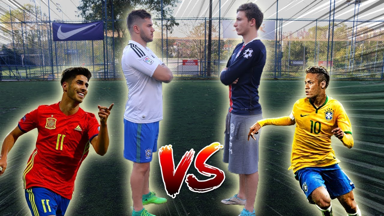 NEYMAR vs ASENSIO (DUELO DAS PROMESSAS ) - DESAFIOS DE FUTEBOL