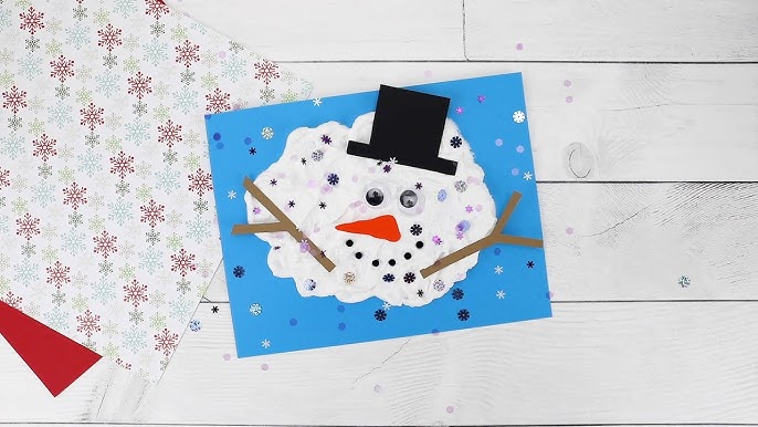 Paper Plate Melting Snowman Winter Craft for Kids - Buggy and Buddy