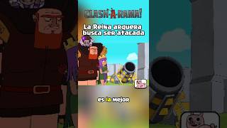 La Reina arquera quiere ser atacada #clashofclans #liriklagu #trend #clashroyale #viralshorts