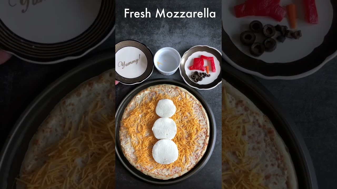 Mini Snowman Pizzas Recipe - Snappy Gourmet