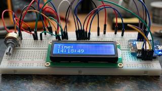 WeMos D1 NTP Clock with 16×2 LCD — Auto Time & Date Display