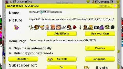 How to get a cool xat name Read description