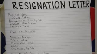 How To Write Resignation Letter Template & Sample | Writing Practices