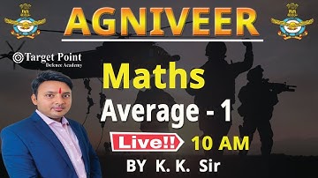Average  | Maths | Agniveer 2022 | KK SIr | Target Point Defence Academy Jaipur