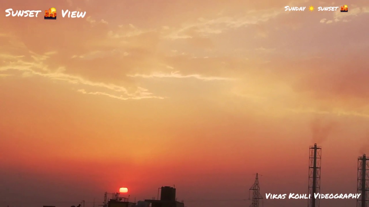 Perfect Sunset View Beautiful Sunset View Sunset In Noida 