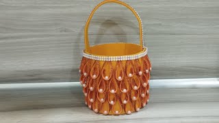 Как легко сделать красивую корзинку/How to easily make a beautiful basket