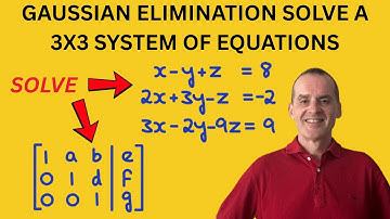 Gaussian Elimination | Step By Step guide to Solving a 3x3 Linear System of Equations