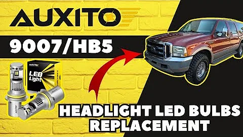AUXITO headlight LED bulbs remove and installation 9007/HB5