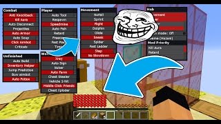 Minecraft CUBÃO : TROLLAGEM DE USAR HACK !!! (MINECRAFT TROLL)