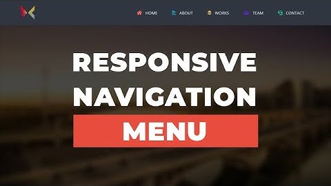 Responsive Menu Navigation Using HTML CSS & JQuery