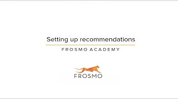 Setting up AI-driven recommendations