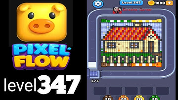 Pixel Flow level 347 Guide Walkthrough Solution