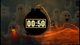 Celebrity 50 Second Ghost Blast Timer | Countdown with Horror Music & Clock Ticking Sound + Scary Alarm Net Worth