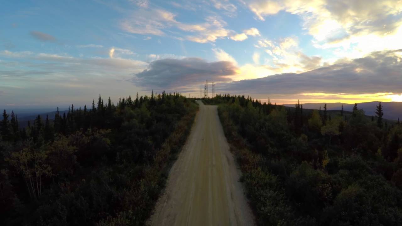Drone Sunset at Ester Dome Fairbanks Alaska YouTube