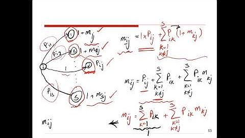 Markov Chain-Mean first passage time