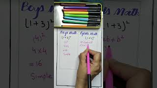 Easy Square Trick You Didn’t Know 😳 #math #trick #learn