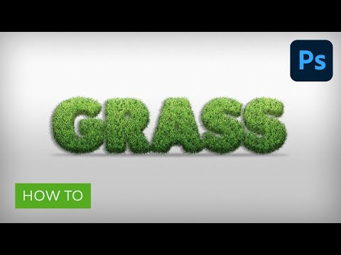 Create a Grass Text Effect in Photoshop | Photoshop Tutorial