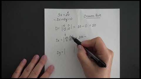 MATH1483 Section 7.5 Video 2 Cramer